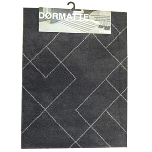 Dørmatte Modern Geo 03 Grey 60X90Cm