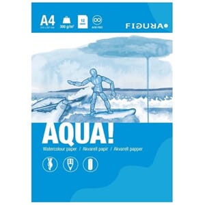 Figura AQUA blokk A4 300g. 12ark