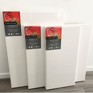 Lerret bomull 3D Canva 50x70cm Boks 4cm bomull stiftet bak
