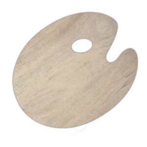 Palett tre oval 250x300mm 3mm trepalett
