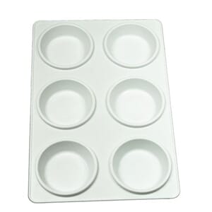 Palett plast rekt. 6 rom Rektangulær 14,2x21,5cm