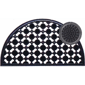 In-Bo Dørmatte Gummi Rubberpin 1/2 Måne 40X7Ocm