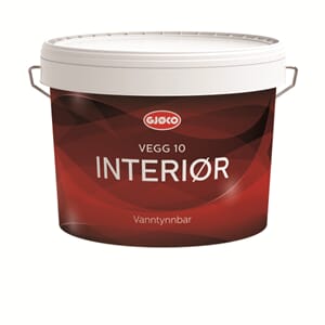 Gjøco Interiør 10 Hvit 9Ltr