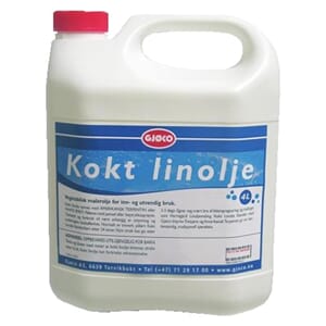 Gjøco Kokt Linolje 4Ltr