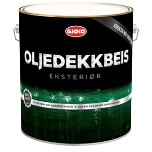 Gjøco Oljedekkbeis Hvit 9Ltr
