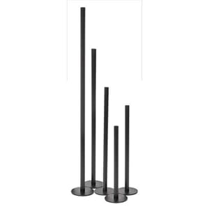 Nordic Candle Holder L 60Cm Black Mille Moi