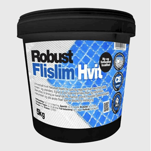Robust Flislim Hvit 5Kg