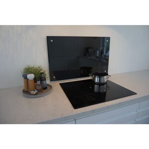 Glassplate Herdet Svart 90X45Cm