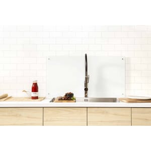 Glassplate Herdet Hvit 900Mm