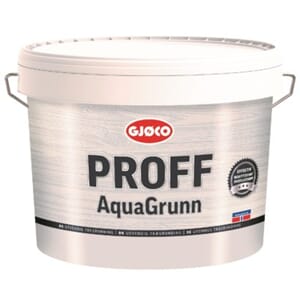 Gjøco Proff Aquagrunn Hvi 10Ltr