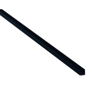 Lprofil Smal Sort 2400