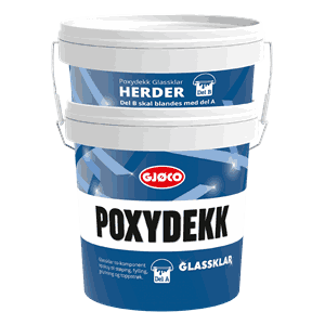 Poxydekk Glassklar A+B 3Kg