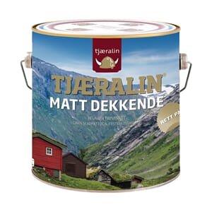 Tjæralin Dekkende Matt Hvit A-Base 9 Ltr