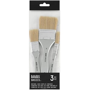 Penselsett LX Basic, naturbust, 3 fordrivere 12, 25 og 48 mm