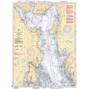 Fototapet Sjøkart Nr 3 - 177X240Cm