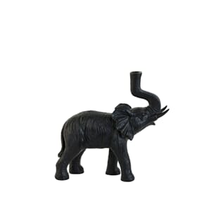 Table Lamp 37X16X36Cm Elephant Matt Black
