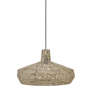 Hanging Lamp Ø59X35Cm Masey Leather Natural