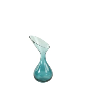 Vase Ø13X25Cm Herley Glass Petrol