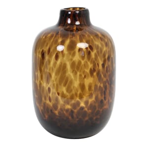 Vase Ø16X25Cm Dakar Glass Dark Brown-Black