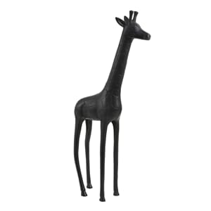 Ornament 21X7X46 Giraffe Matted Black
