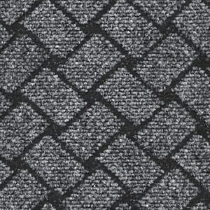 Polo Quadro 1M Grå Rilleteppe