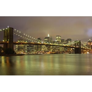 Fototapet Manhatten Skyline Brooklyn Bridge Vinyl