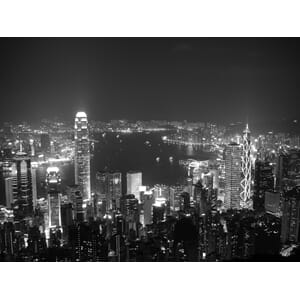 Fototapet Vinyl Hong Kong 320X240Cm