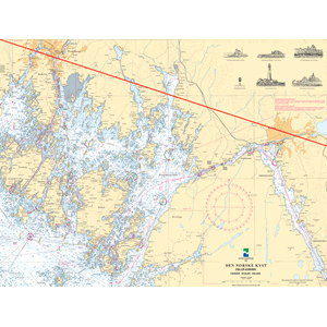 Fototapet Sjøkart utsnitt 1