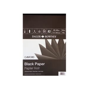 Blokk Canford Black A3 150G