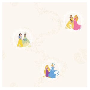 Tapet Fiber Magic Kids Princess Circle Beige