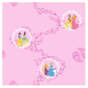 Tapet Fiber Magic Kids Princess Circle Pink