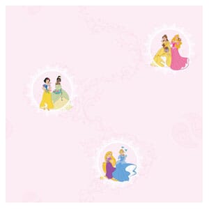 Tapet Fiber Magic Kids Princess Circle Pink