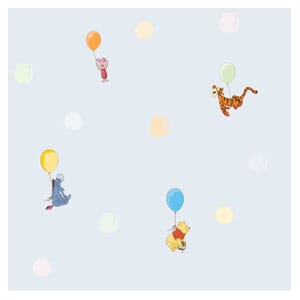 Tapet Fiber Magic Kids Ole Brumm Lyseblå