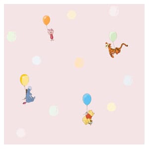 Tapet Fiber Magic Kids Ole Brumm Rosa