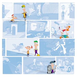 Tapet Fiber Magic Kids Phineas & Ferb