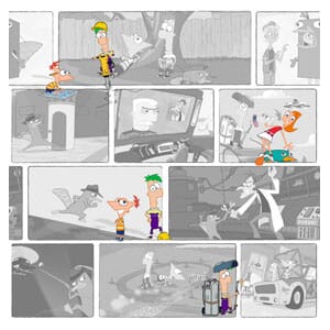 Tapet Fiber Magic Kids Phineas & Ferb