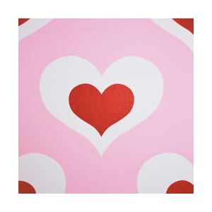 Tapet Fiber Kompis Store Rosa Hjerter